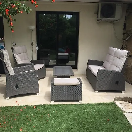 Superbe 3p Jardin Wifi Jacuzzi Piscine Appartamento *